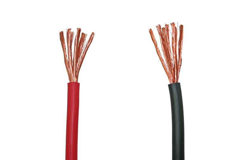 Elektrische kabel 1x 6mm² zwart
