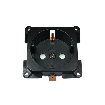 Wandsteckdose 230V Schwarz C- line