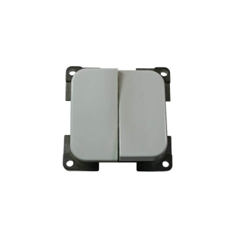 Schalter doppel Grau C-line