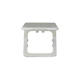 Abdeckrahmen mit Deckel Weiss Opal