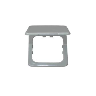 Abdeckrahmen mit Deckel Grau Opal