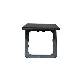 Abdeckrahmen mit Deckel Schwarz Opal