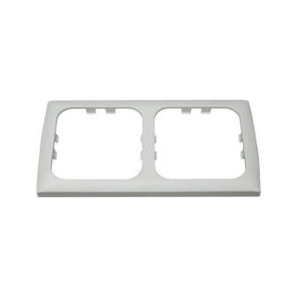 Abdeckrahmen doppel Weiss Opal