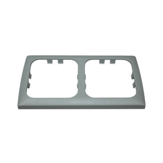 Abdeckrahmen doppel Grau Opal