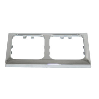 Abdeckrahmen doppel Chrome Opal