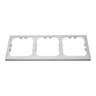 Abdeckrahmen dreifach Weiss Opal