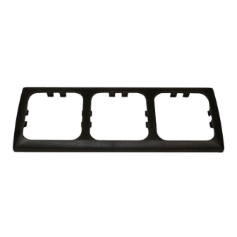 Abdeckrahmen dreifach Braun Opal