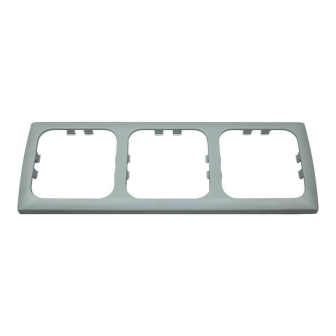 Abdeckrahmen dreifach Grau Opal