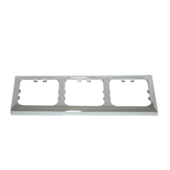 Abdeckrahmen dreifach Chrome Opal