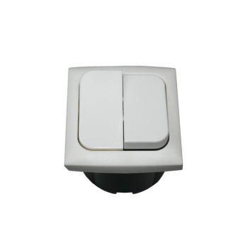 Doppel Wippensch.+Rahme+Isodose Weiss Opal