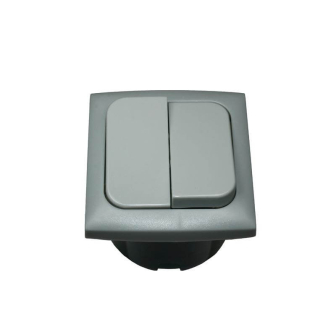 Doppel Wippensch.+Rahme+Isodose Grau Opal