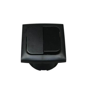 Doppel Wippensch.+Rahme+Isodose Schwarz Opal