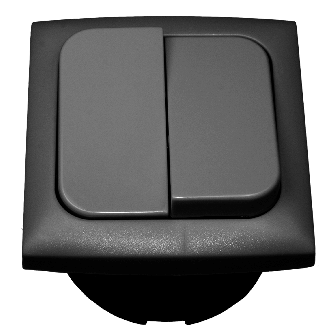 Doppel Wippensch.+Rahme+Isodose anthrazit Opal