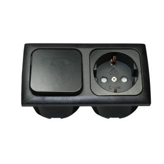 Sch.+Wandst.d.+Rahme+Isodose Schwarz C-Line