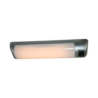 Soft LED opbouwlamp silversand 12V, met schakelaar