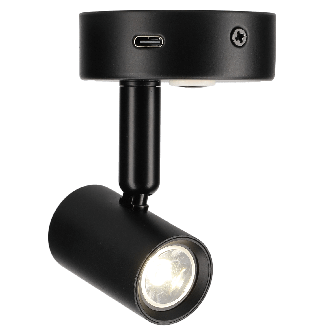 Felino Aufbauleuchte USB-C schwarz TDS