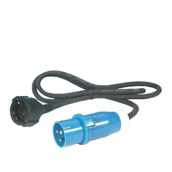 Npr.3x2.5 / 1.5m CEE-Stecker+Schuko-Kuppl