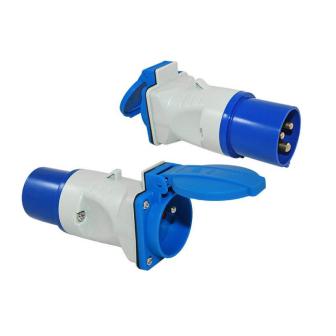 Adapter CEE plug - Schuko socket pin earth