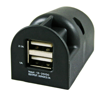 12 Volt USB Aufbau-Steckdose Max. 3.1A