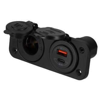 Einbau 12V Steckdose + USB A+C Ladegerät