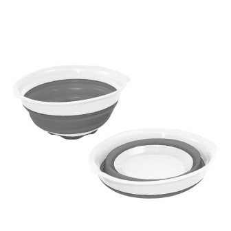 Faltbare Schale 1.5L weiss/grau