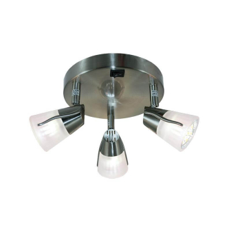 Meteor triple disc LED spot 12V DC, mit schalter