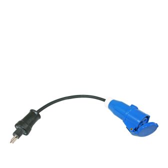 Neopr. 3x1.5 25cm Schweiz.Stecker + CEE Kupplung