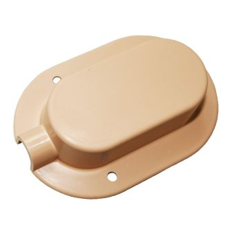 Black cable entry cover