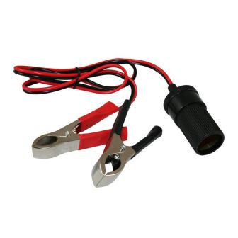 12V-Steckdose mit Batterieklemmen