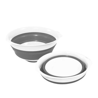 Faltbare Schale 3L weiss/grau
