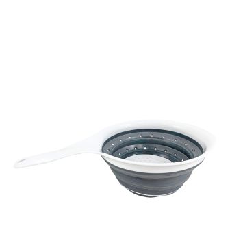 Faltbare Seiher mit Handgriff 1.5L weiss/grau