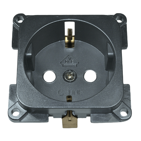 C-Line Steckdose 230V anthrazit - verpackt