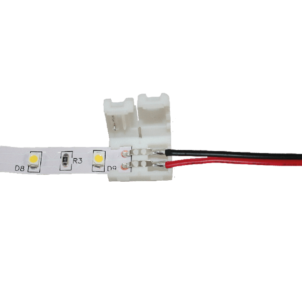 Cingoli Anschluss-Stück für LEDStrip 8mm, vorverdrahtet mit 15cm Kabel