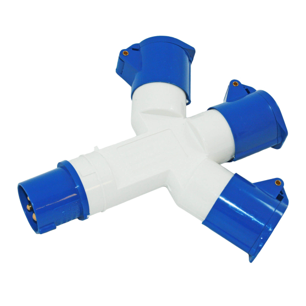 16A CEE Verteiler 3 fach