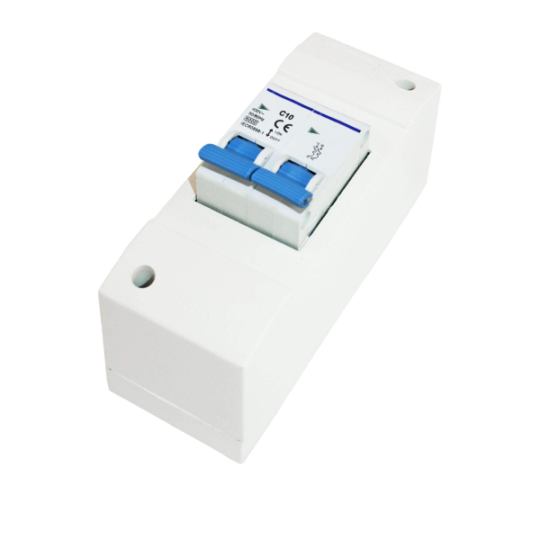 Sicherungskasten 2-Module mit Doppelsicherungsautomat B10A