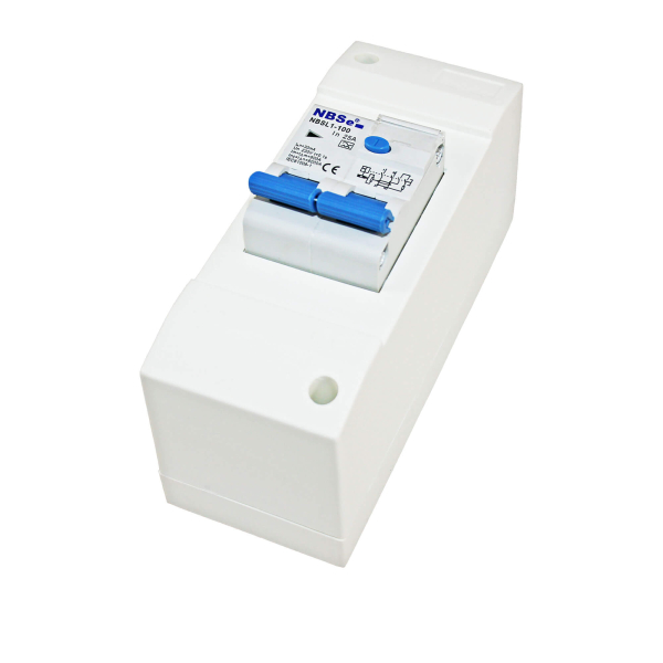 Sicherungskasten 2-Module mit Fehlerstromschutzschalter 30mA