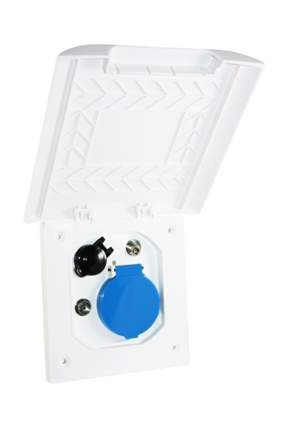 Element Line ESB-3 Multifunktions Aussensteckdose weiss