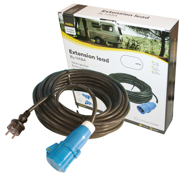 10m Verlängerungskabel Schuko Stecker und CEE Kupplung - Neopren 3x 2.5mm² - in Dose