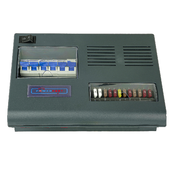 PDU Kit vorverdrahtete Stromverteilung 12V/230V mit Kabelbaum, Wasserstandssensor und Bedienfeld