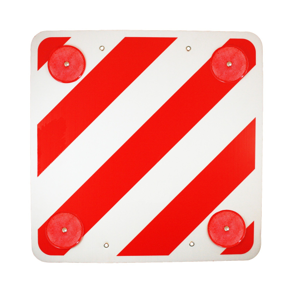 Warntafel aus PVC für das Fahren mit überstehender Last