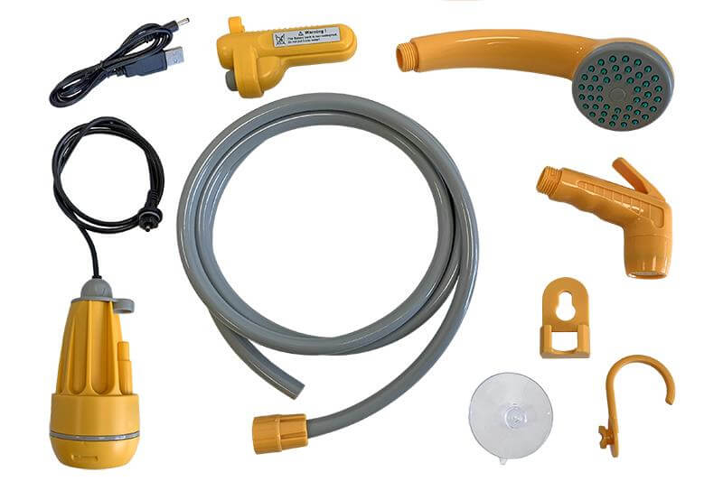 Camping Dusche mit Akku