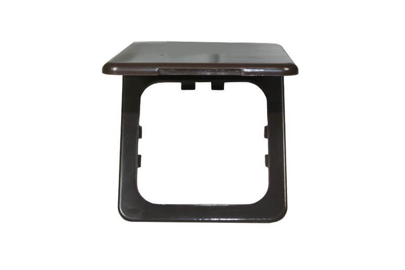 Opal Rahmen 1-fach mit Klappdeckel braun