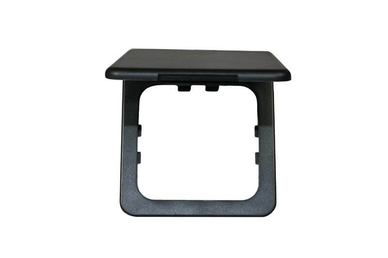 Opal Rahmen 1-fach mit Klappdeckel schwarz - verpackt