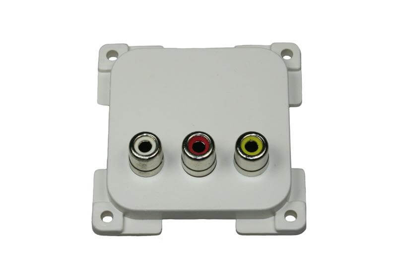 C-Line Steckdose Audio/Video weiss