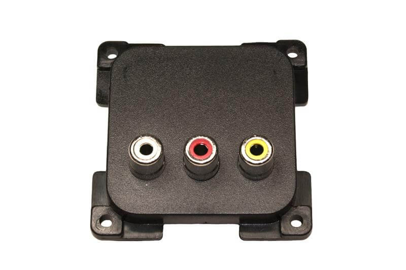 C-Line Steckdose Audio/Video braun - verpackt