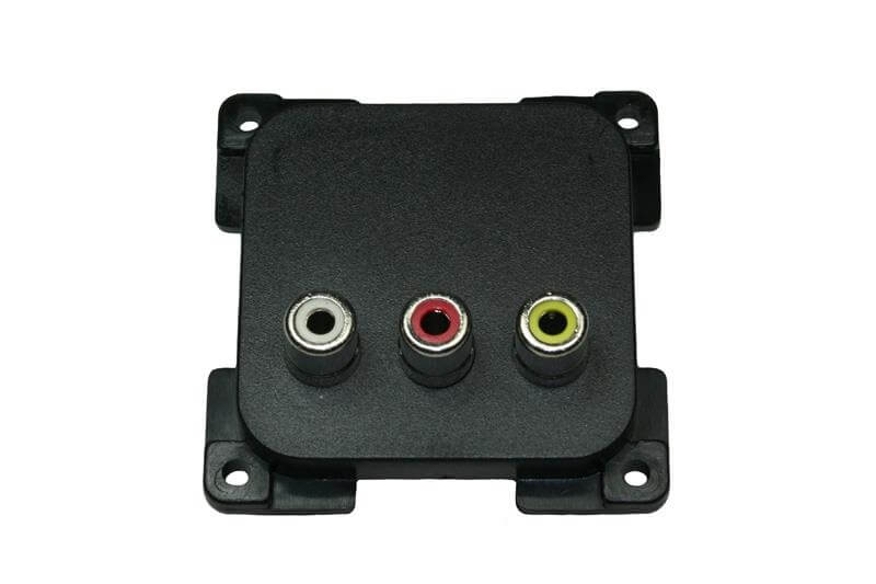 C-Line Steckdose Audio/Video schwarz - verpackt