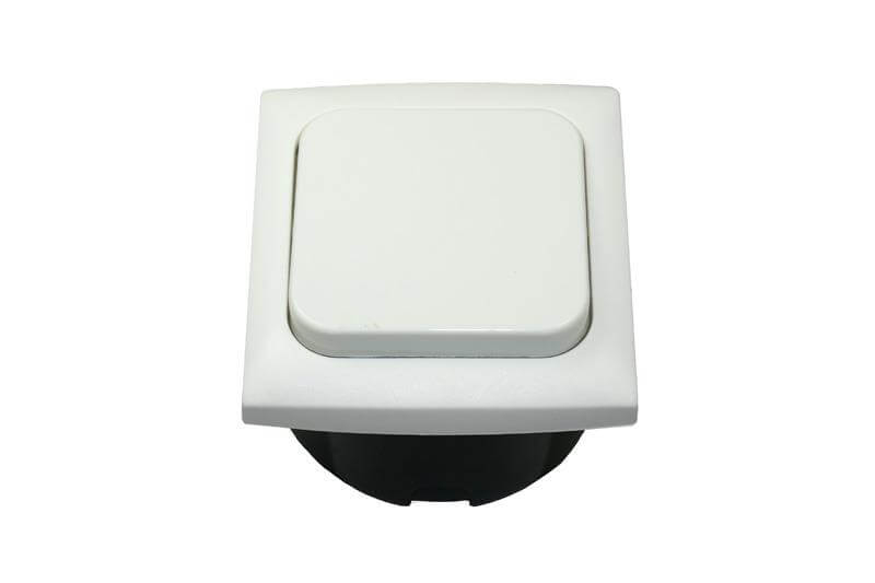 C-Line Lichtschalter Wohnwagen mit Opal Rahmen weiss