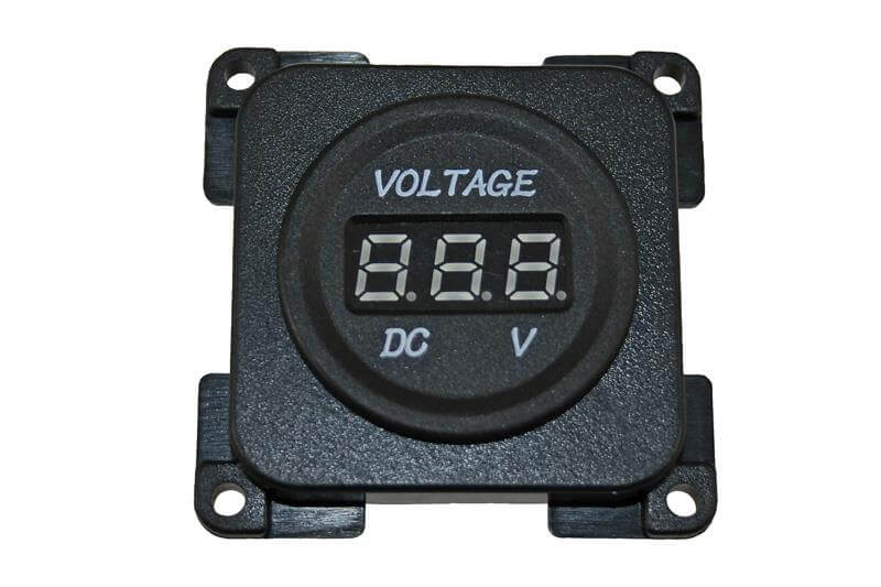 C-Line Spannungsmesser 12V schwarz