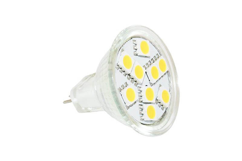 MR11 SMD LED Birne stabilisiert zwischen 10 und 30V - 80 lumen - ohne Verkaufsverpackung