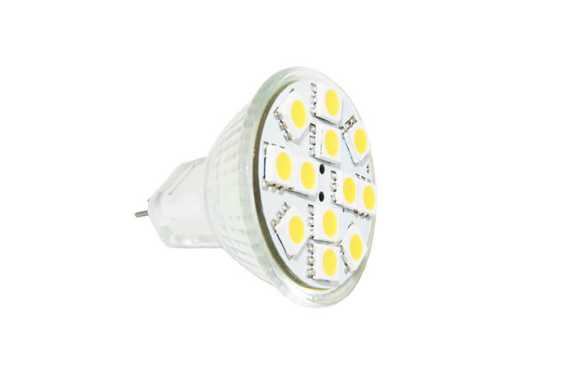 MR11 SMD LED Birne stabilisiert zwischen 10 und 30V - 100 lumen
